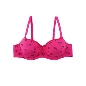 سوتین نخی فنردار لایه دار طرح قلبی برند براگور