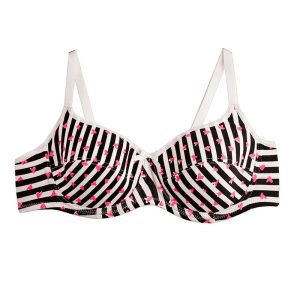 سوتین نخی فنردار لایه دار طرح راه راه برند براگور