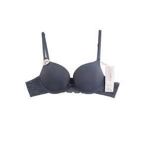 سوتین اسفنجی فنردار دابل جک دار میکروفایبر دستک دانتل