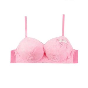 سوتین اسفنجی عروسکی پشمالو بغل گل دار