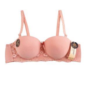 سوتین اسفنجی دکلته فنردار دانتل دار لیارین