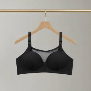 سوتین اسفنجی نخی بدون فنر بالا شیشه ای