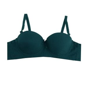 سوتین زنانه اسفنجی دکلته فنردار کاپ ماساژوری