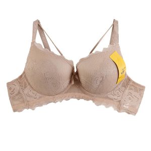 سوتین اسفنجی فنردار هارنس دار دانتل گلدار