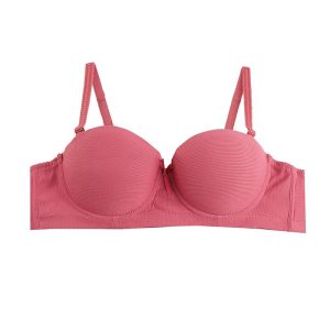 سوتین زنانه اسفنجی دکلته فنردار کاپ ماساژوری