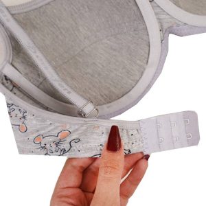 سوتین نخی فنردار لایه دار طرح موش برند براگور