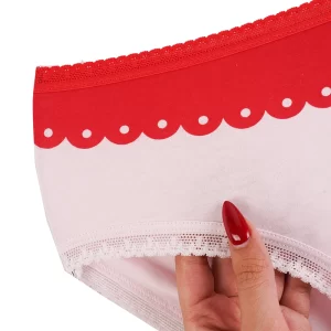 شورت زنانه اسلیپ لبه تور طرح love