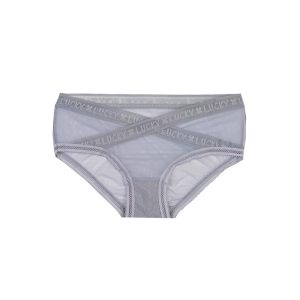 شورت زنانه  اسلیپ جلو ضربدری توری خال خالی