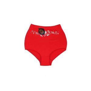 شورت اسلیپ زنانه گنی گل دار برند نارین - قرمز