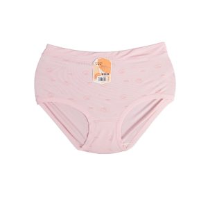 شورت زنانه اسلیپ بغل پهن چاپ قلب و stors - صورتی