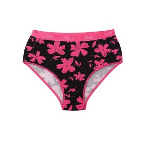 شورت زنانه اسلیپ تمام چاپ گلدار برند نارین - سرخابی