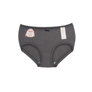 شورت زنانه اسلیپ توری لبه تور دالبری - طوسی