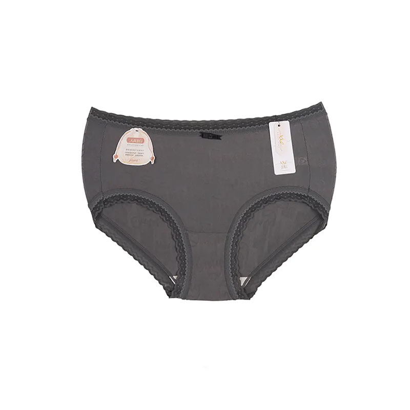 شورت زنانه اسلیپ توری لبه تور دالبری - طوسی