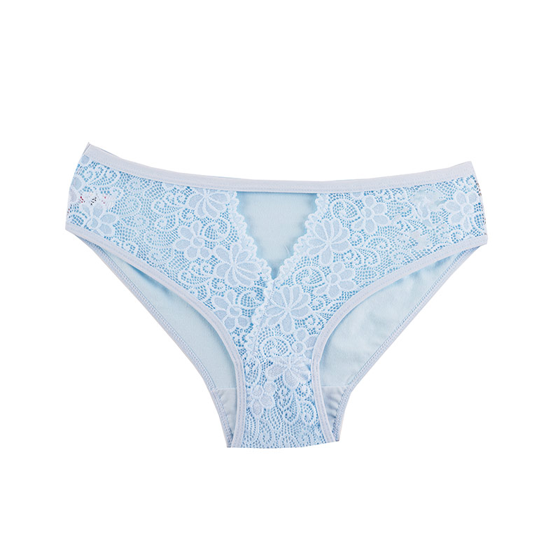 شورت زنانه اسلیپ جلو گیپور برند فافا - آبی