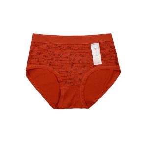 شورت زنانه اسلیپ فاق بلند چاپی راه راه و گل