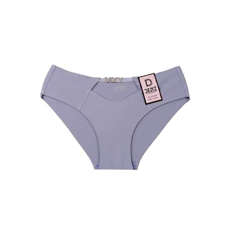 شورت زنانه اسلیپ لیزری جلو سگک دار - آبی روشن