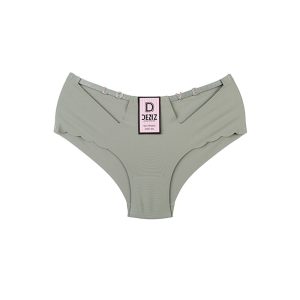 شورت زنانه اسلیپ لیزری سگک دار LOVE - سبز