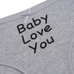 شورت زنانه اسلیپ تمام چاپ Baby Love You