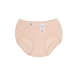 شورت زنانه اسلیپ کبریتی بغل پهن - کرم