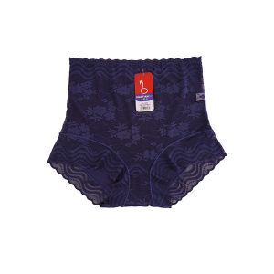 شورت زنانه اسلیپ گنی گیپور گلدار - سرمه‌ای