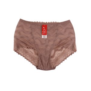 شورت زنانه اسلیپ گیپور بغل پهن لبه دالبری - نسکافه‌ای