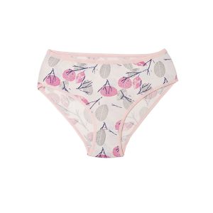 شورت زنانه نخ و پنبه تمام چاپ طرح درخت و برگ برند لعیا