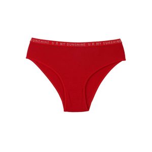 شورت زنانه کش اسپرت ساده بیسیک برند نانسی - قرمز