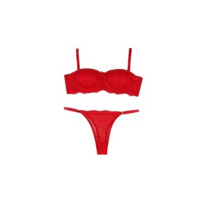 ست شورت و سوتین دکلته فنردار دانتل برند شارمین