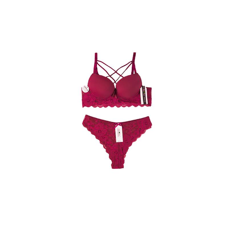 ست شورت و سوتین هارنس دار نیم جک پرسی فنردار گیپوردار