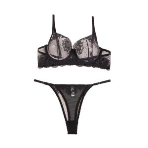 خرید ست شورت و سوتین تورگاز فنر دار برند ژینا