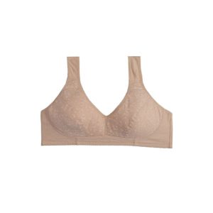 خرید نیم تنه نخی زنانه بدون فنر طرح گل ریز