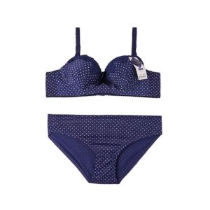 ست شورت و سوتین اسفنجی دخترانه جک دار فنردار دانتل خالدار