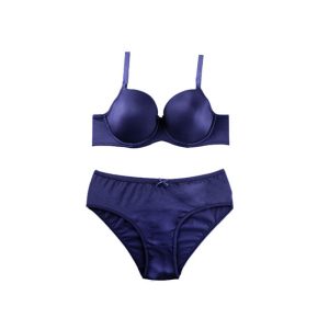 ست شورت و سوتین اسفنجی فنردار ساتن پرسی برند براگور