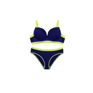 ست شورت و سوتین اسفنجی پرسی فنردار شبرنگی