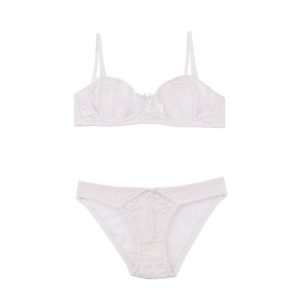 ست شورت و سوتین تورگاز فنردار اروپایی گلدار