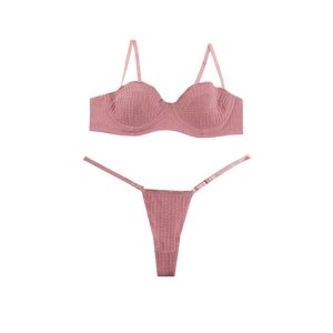 ست شورت و سوتین فنردار هارنس دار گیپور