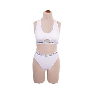 ست نیم تنه شورت زنانه اسپرت Calvin Klein برند مرلین سفید