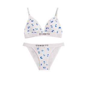 ست نیم تنه و شورت دخترانه کش اسپرت sweet آبی