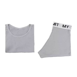 ست نیم تنه و شورتک جلو ضربدری LIMIT