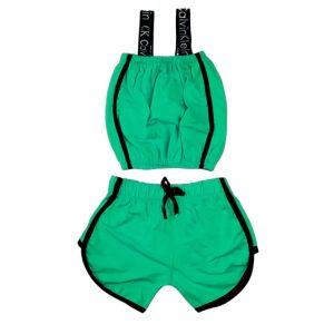 ست نیم تنه و شورتک ورزشی زنانه اسپرت