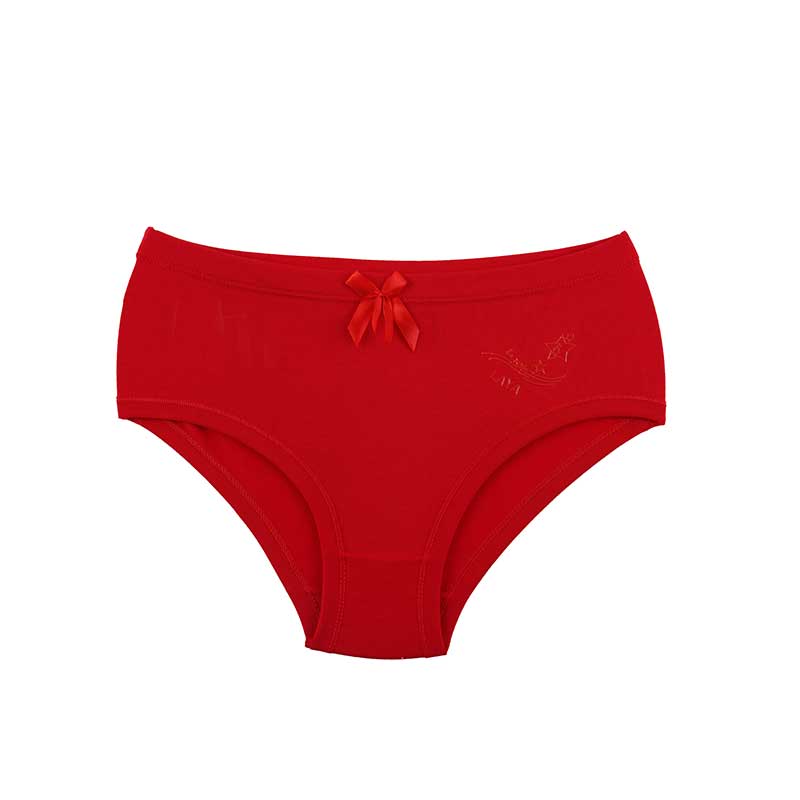 شورت اسلیپ زنانه بغل چاپی ژله ای برند لعیا - قرمز