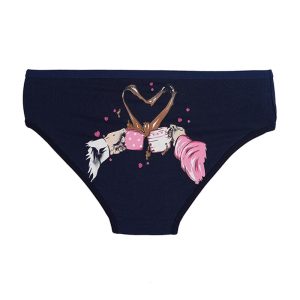 شورت دخترانه اسلیپ پشت چاپ قلبی برند توتن