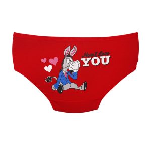 شورت زنانه اسلیپ الاغ عاشق برند بانو - قرمز