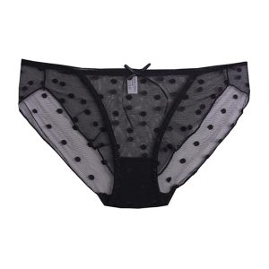 شورت زنانه اسلیپ توری توپ توپی جلو پاپیون روبانی