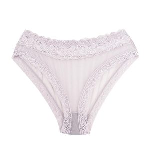 شورت زنانه اسلیپ توری دانتل فانتزی - طوسی