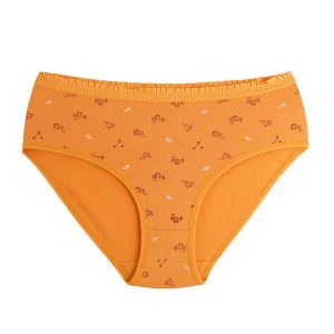 شورت زنانه اسلیپ جلو چاپ برگ ریزه