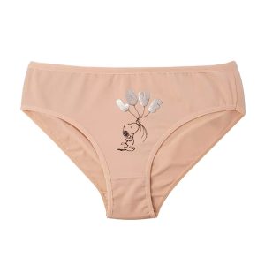 شورت زنانه اسلیپ سگ اسنوپی و بادکنک LOVE دیسکویی