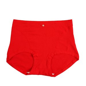 شورت زنانه اسلیپ فاق بلند بغل پهن - قرمز