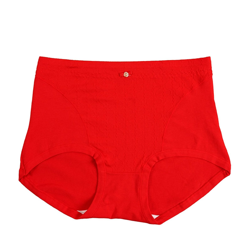 شورت زنانه اسلیپ فاق بلند بغل پهن - قرمز