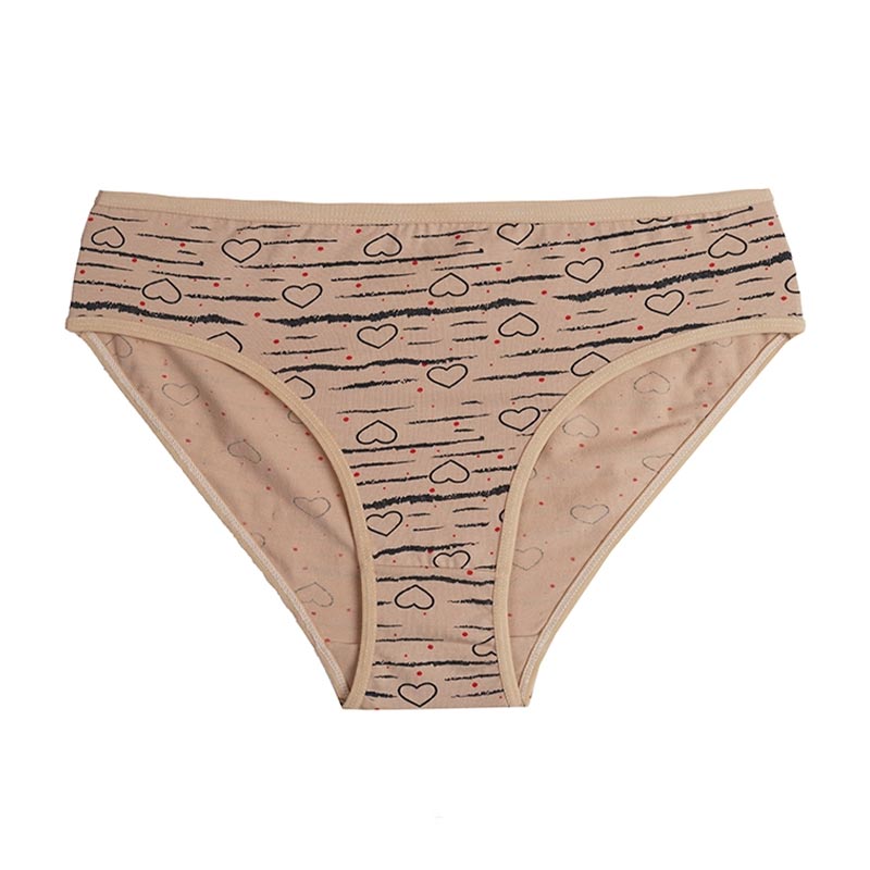 شورت زنانه اسلیپ قلب خط و نقطه برند لمون